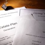 estate planning tips: different estate planning documents on a table.